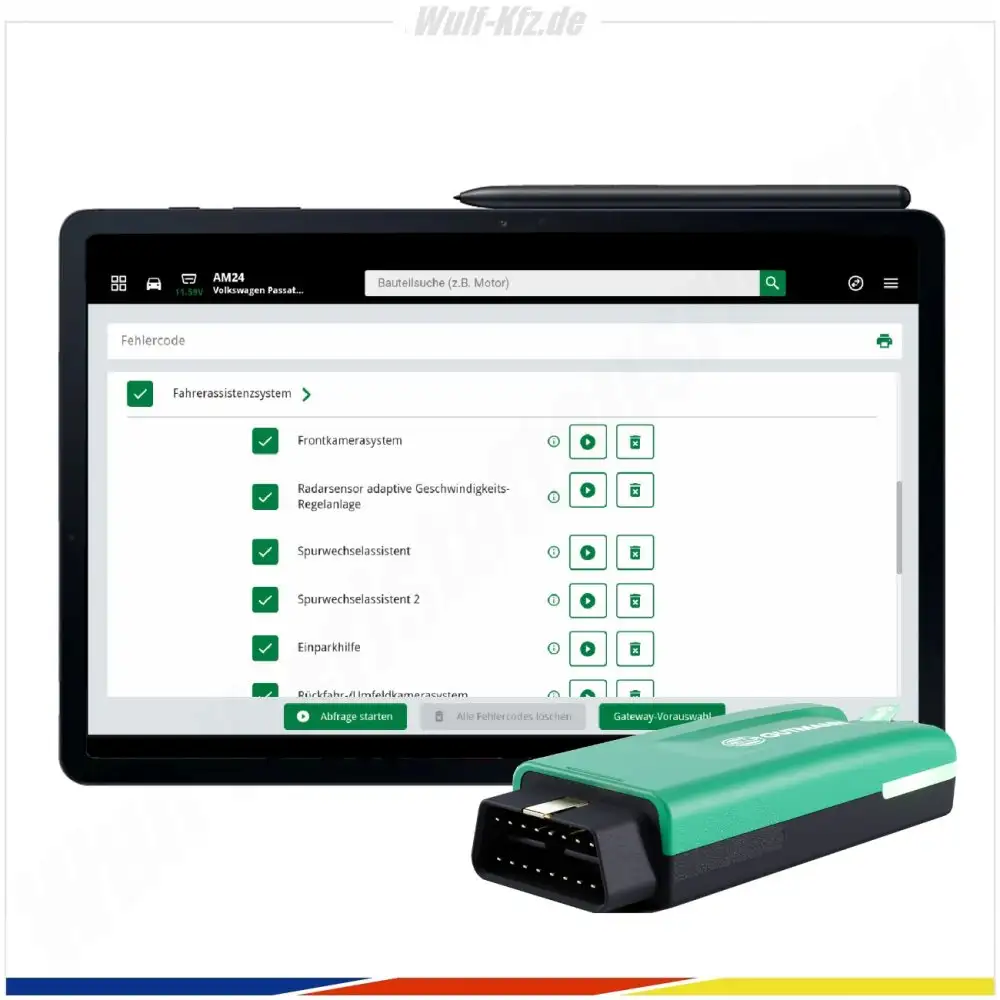 Hella Gutmann Tester / Diagnosegerät mega macs S 20 inkl. SDI Modul S2 und Tablet